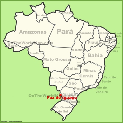 mapa turístico Foz do Iguaçu PDF