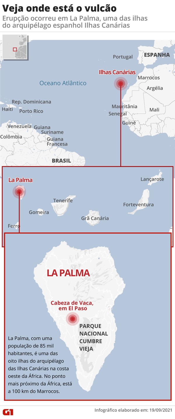 La Palma Ilhas Canárias localização