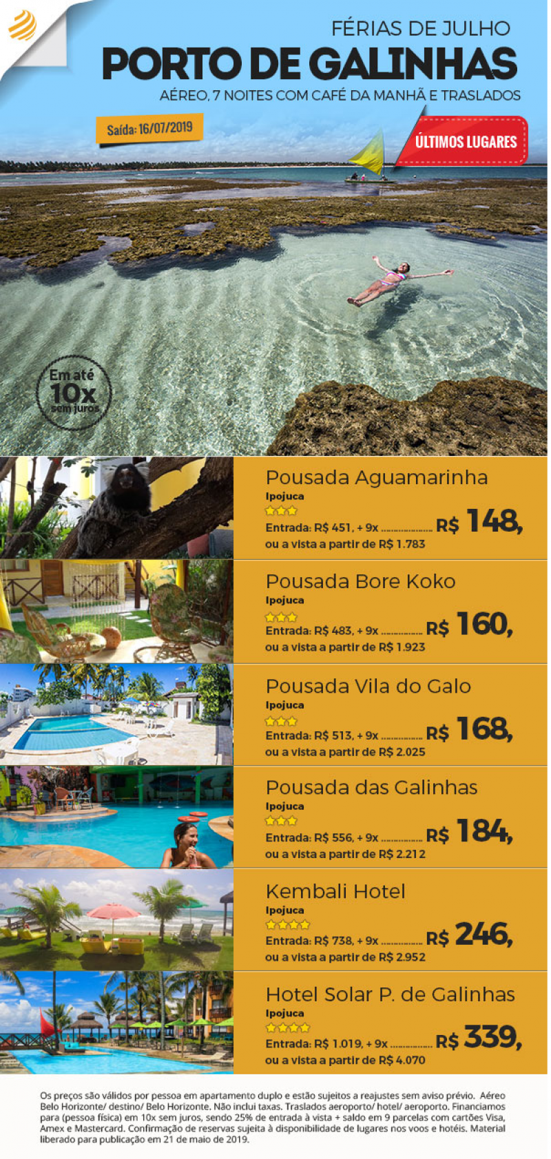 custo viagem Porto de Galinhas