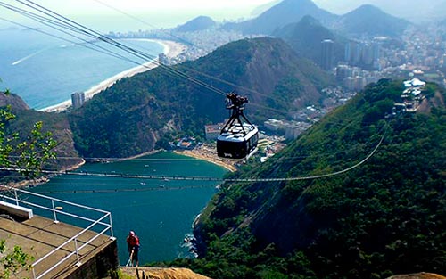 transporte para o bondinho