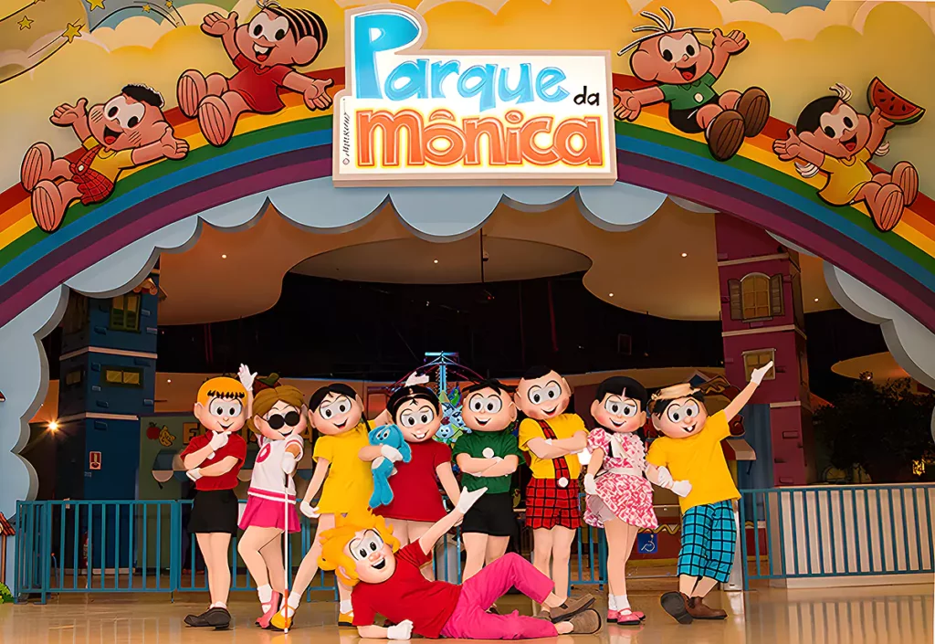 regras de altura brinquedos Parque da Mônica