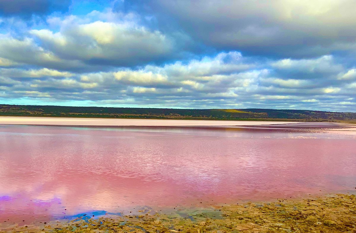 lago cor de rosa onde fica