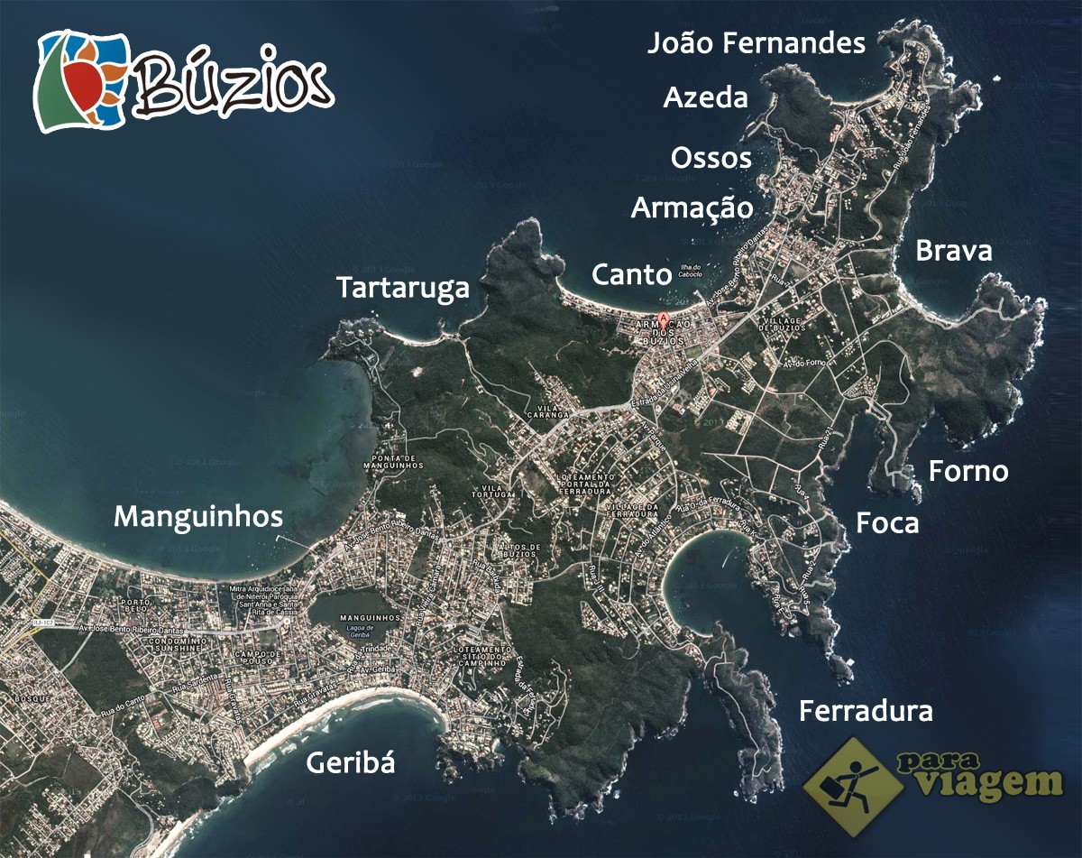 onde fica buzios mapa