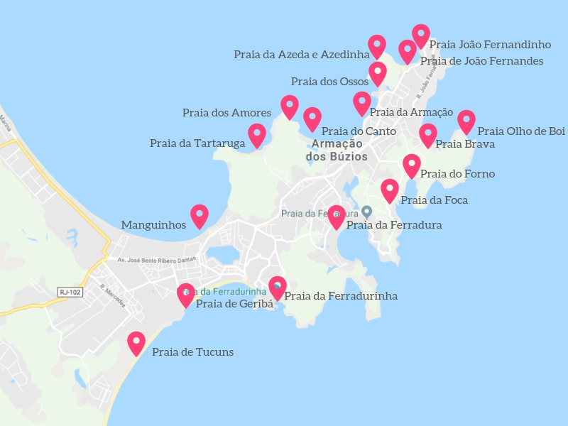 mapa centro buzios