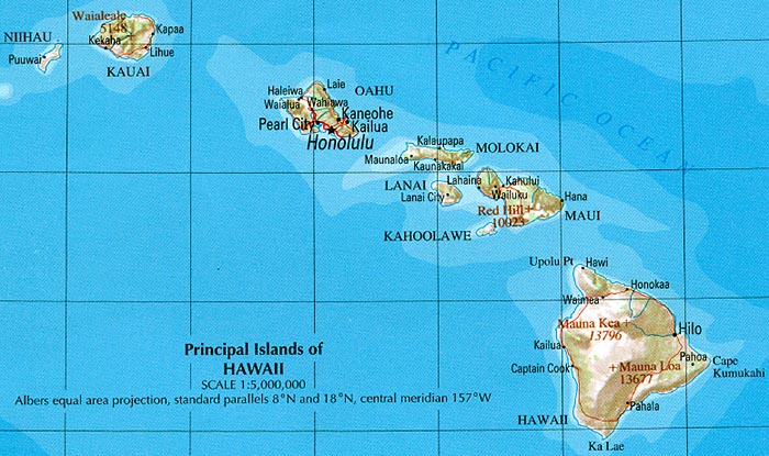Geografia do arquipélago do Havaí
