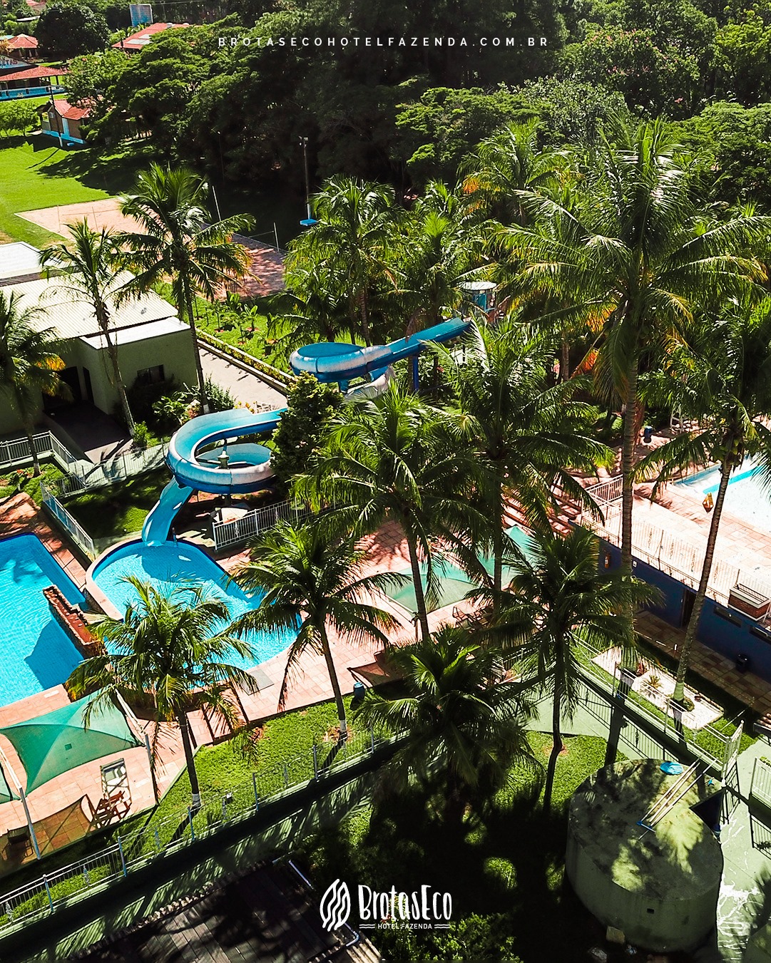 hotel com parque aquático brotas
