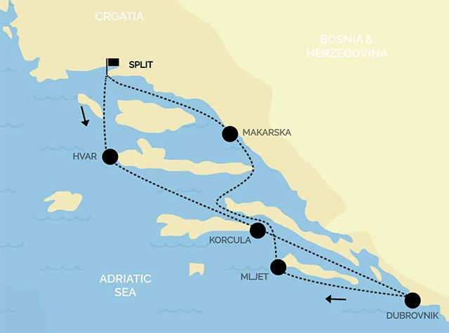 ilhas da Croácia